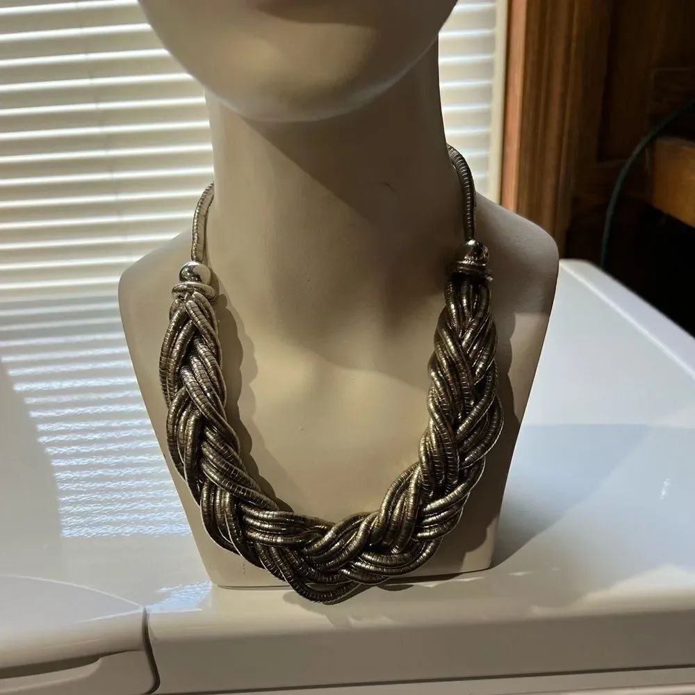 Bundle Sale 3 for $15 | Multi-Strand Silvertone Necklace | Unbranded